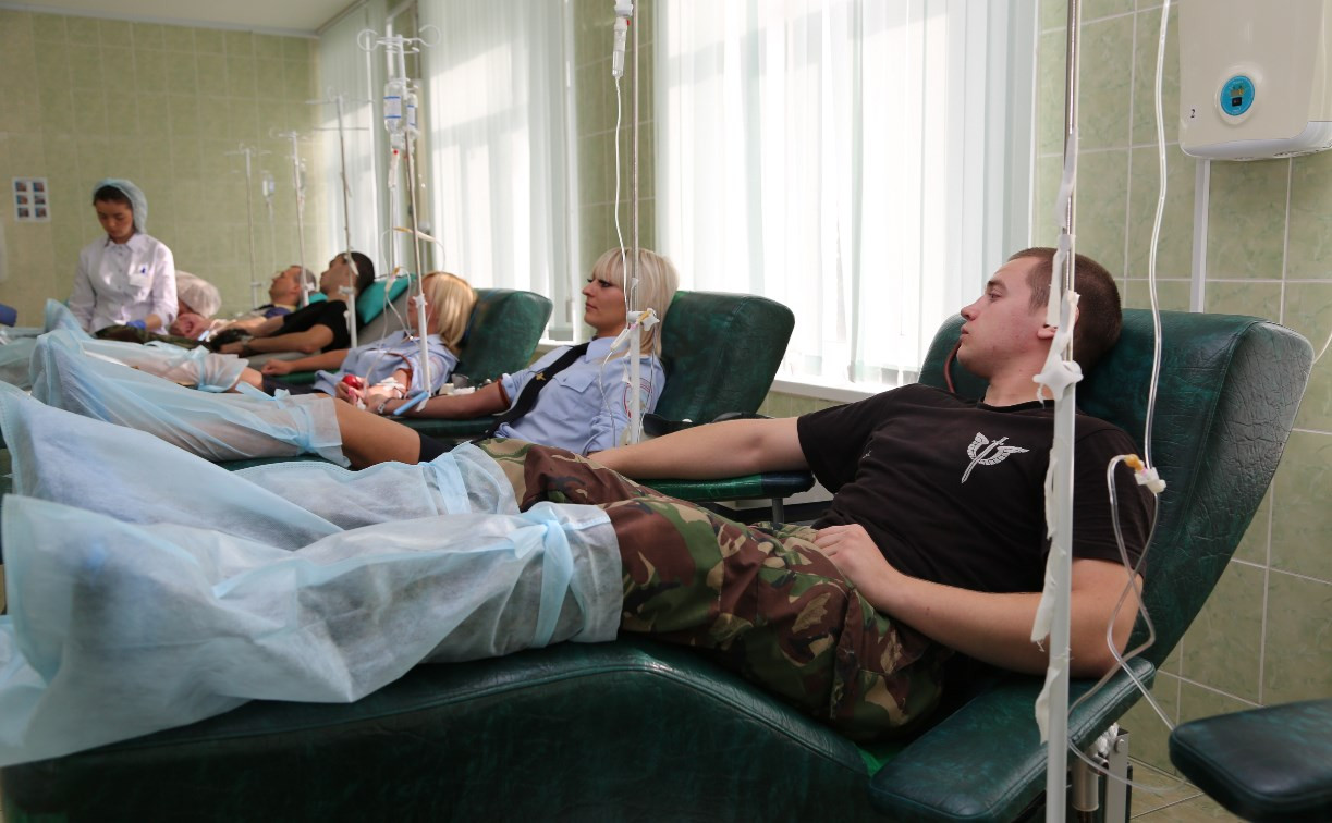 Сотрудники Росгвардии по Тульской области стали донорами крови