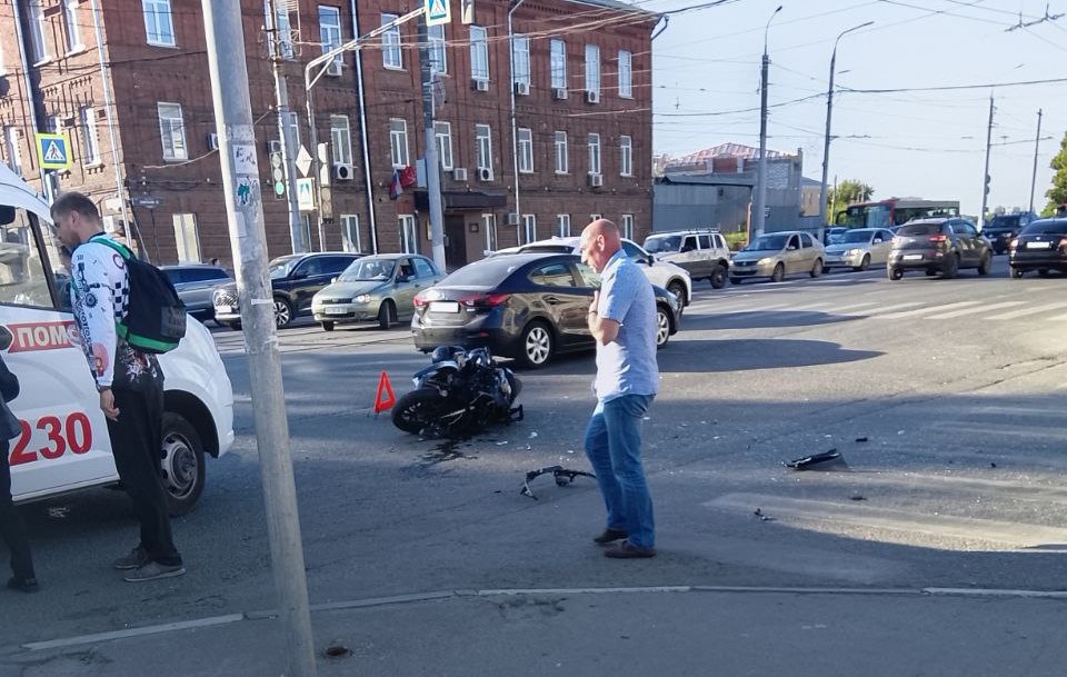 На Советской сбили мотоциклиста