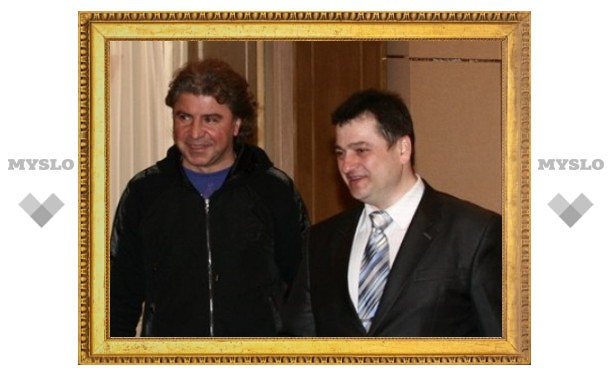 Сосо Павлиашвили приехал поздравить тульского губернатора