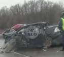 Смерть на дороге: под Тулой 33-летний водитель Hyundai вылетел на встречку и столкнулся с Ford