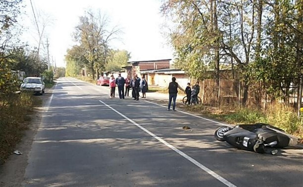 В Киреевском районе водитель мопеда погиб после столкновения с ВАЗ-2107