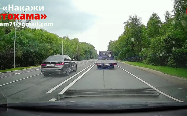 На трассе М-2 «Крым» под Тулой заметили двух «торопыг»-нарушителей