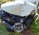 Серьезная авария под Тулой: в Новой Земле в кювет улетели легковушка и микроавтобус с рабочими