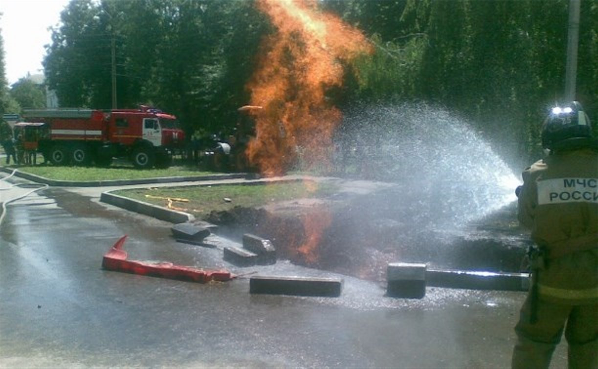 В результате пожара на газопроводе в Новомосковске пострадали трое рабочих
