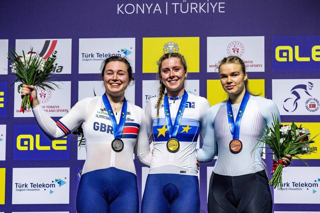 Велогонщица команды «Марафон-Тула» завоевала бронзу на чемпионате Европы