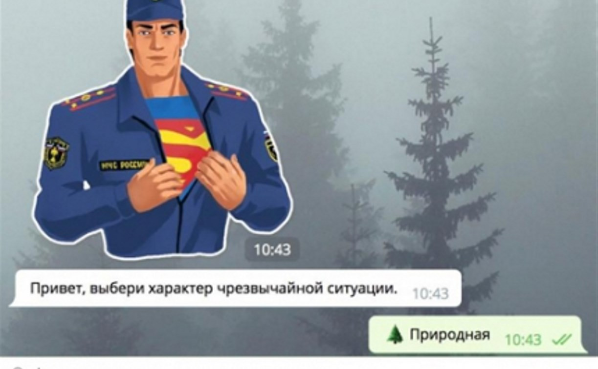 МЧС России запустило в Telegram бота-спасателя