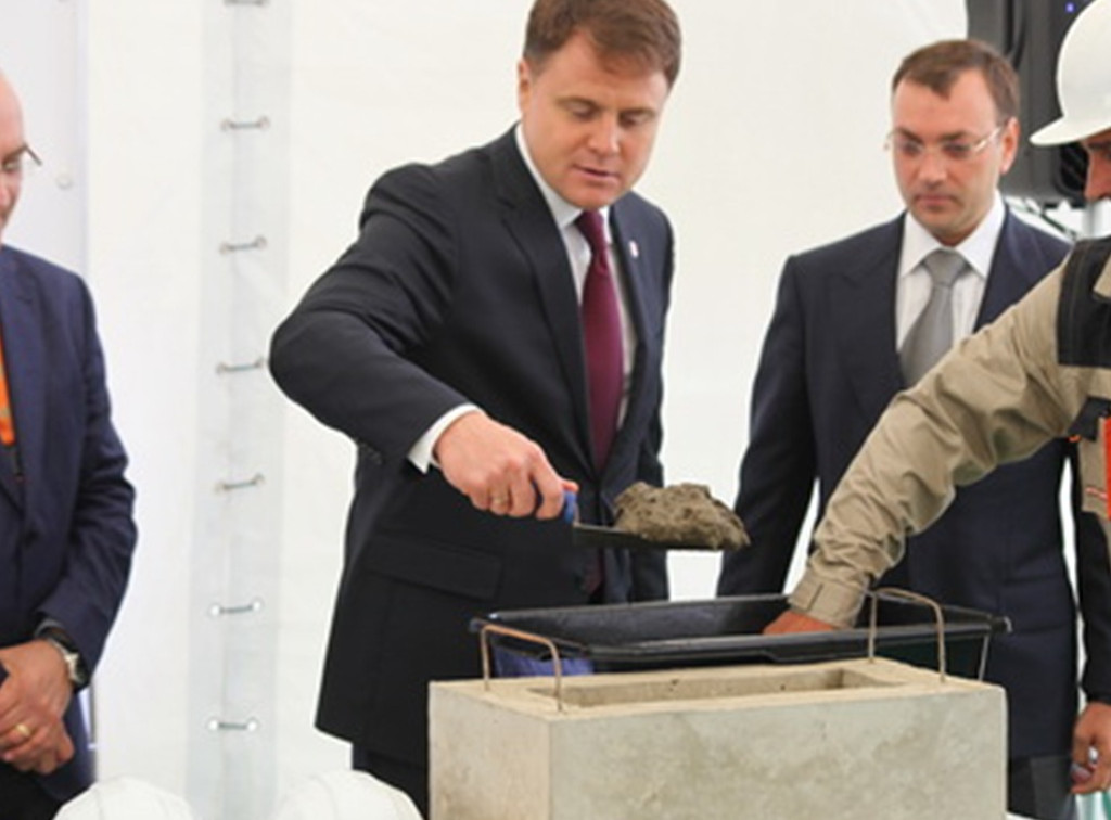 Владимир Груздев заложил первый камень немецкого гипермаркета  «Глобус»