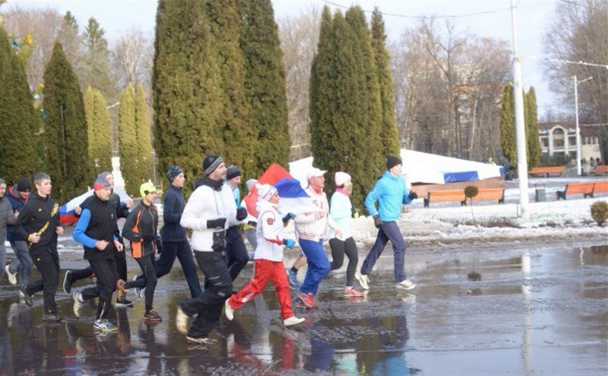 Туляки провели массовый забег в поддержу Российской сборной по легкой атлетике