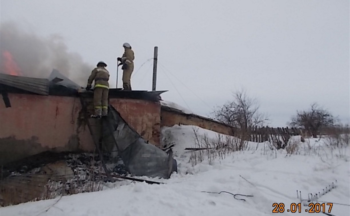 На пожаре в Киреевском районе погиб мужчина