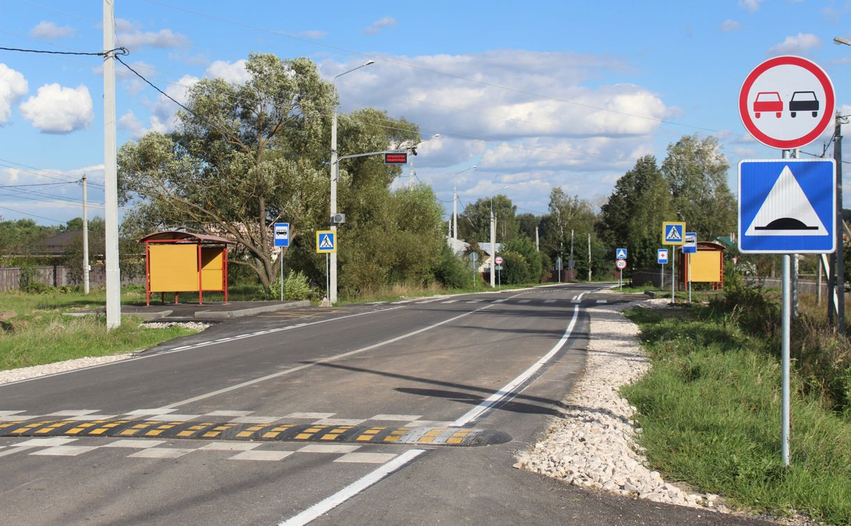 В Веневском районе отремонтировали участок дороги Мордвес — Даровая 