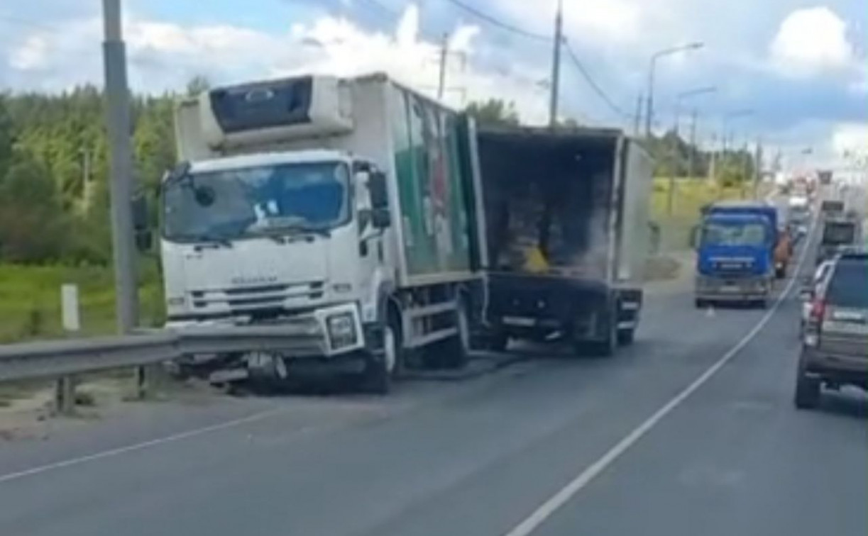 В Туле из-за ДТП с грузовиком собралась адская пробка на Калужском шоссе