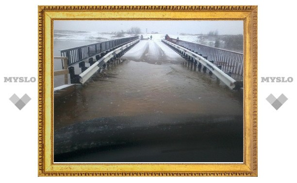 8 апреля на 18.20 в Тульской области подтоплено 16 мостов