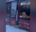 В Туле толпа пассажиров сломала дверь в троллейбусе: видео