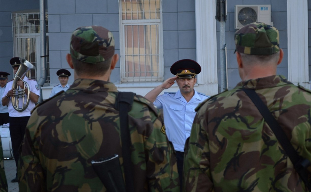 Отряд тульских полицейских отправился в командировку на Кавказ