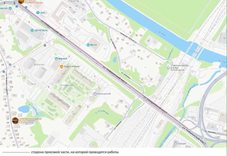 С 14 октября на Павшинском мосту на месяц ограничат движение транспорта