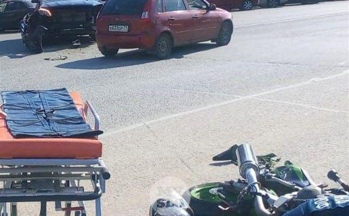 На ул. Фрунзе в Туле сбили мотоциклиста