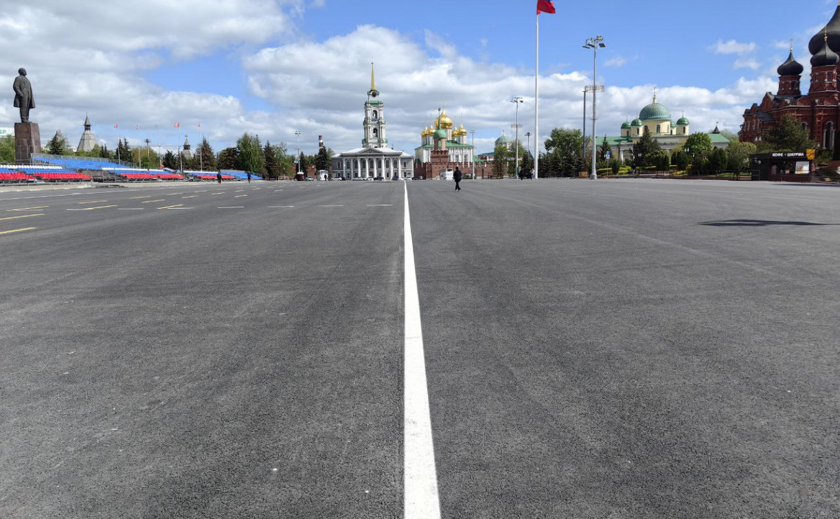 В Туле закончился ремонт площади Ленина