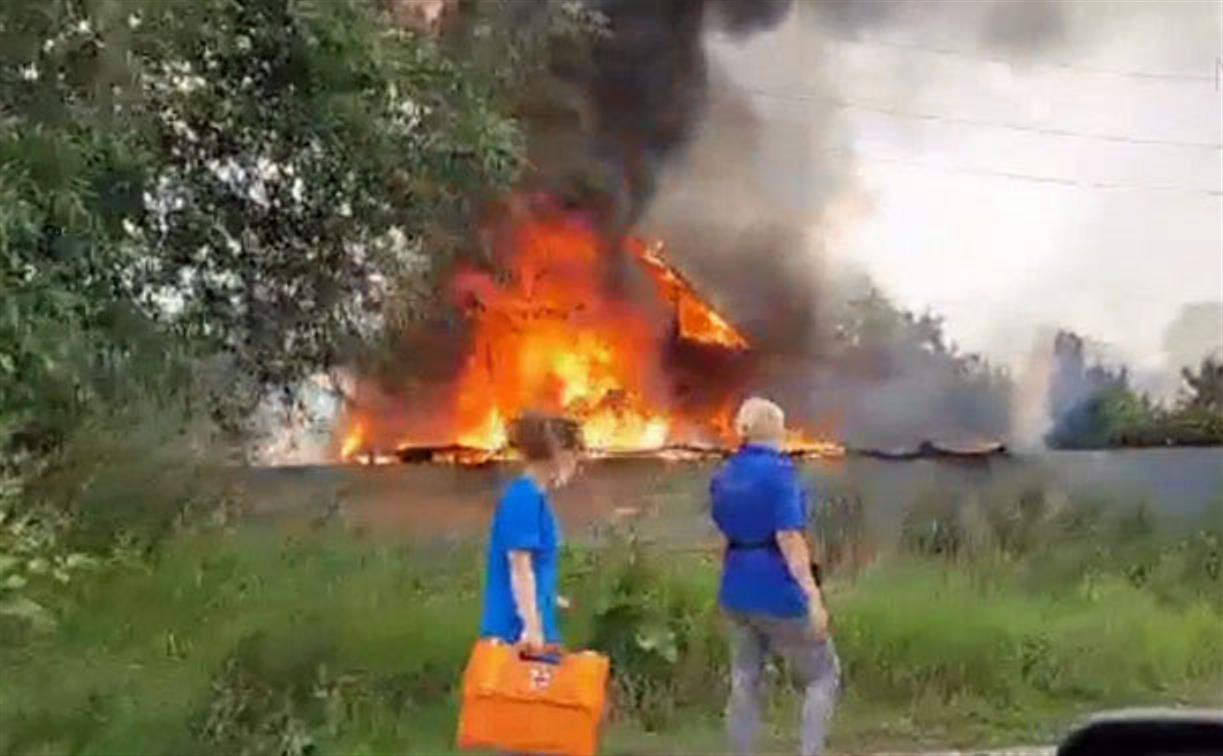 На пожаре в Дачном проезде Тулы пострадала пенсионерка
