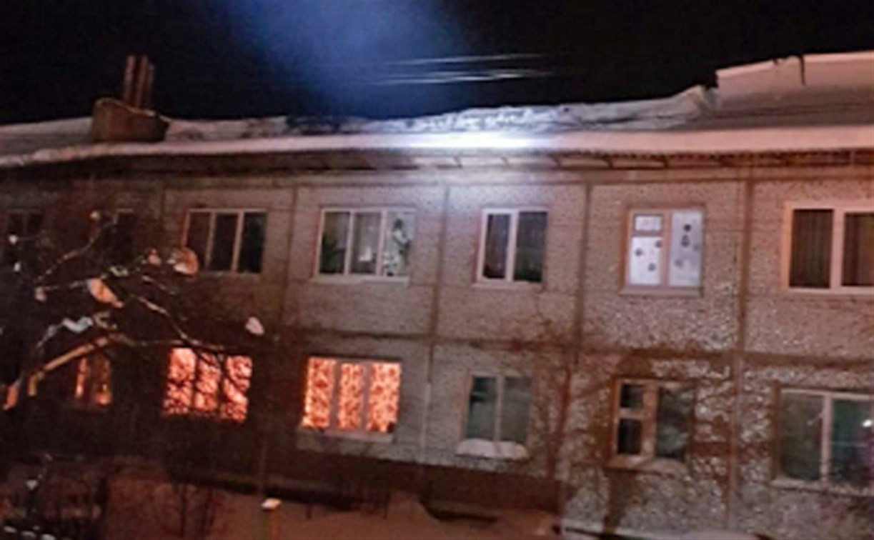 В Заокском районе провисла крыша двухэтажного панельного дома
