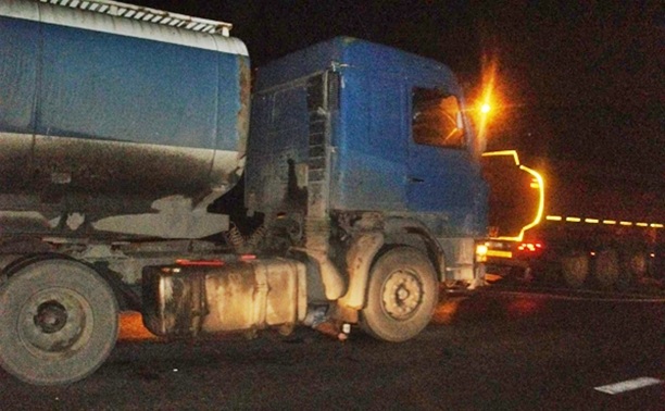 В Плавске сгорел грузовик с калужскими номерами