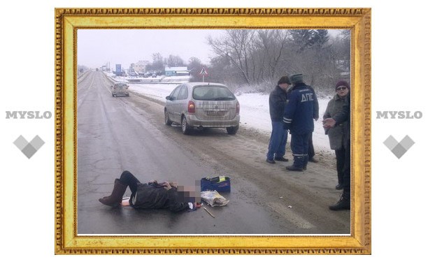 Под Тулой иномарка сбила пенсионерку