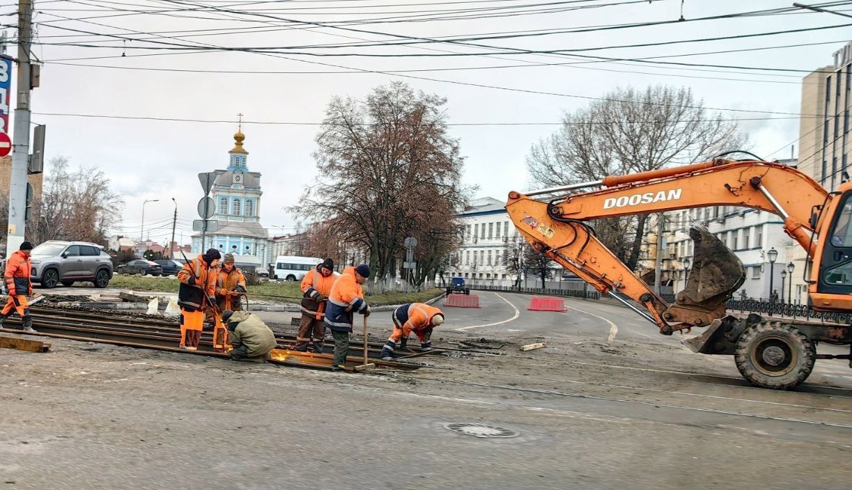 В администрации Тулы рассказали, где отремонтируют трамвайные пути в 2026 году