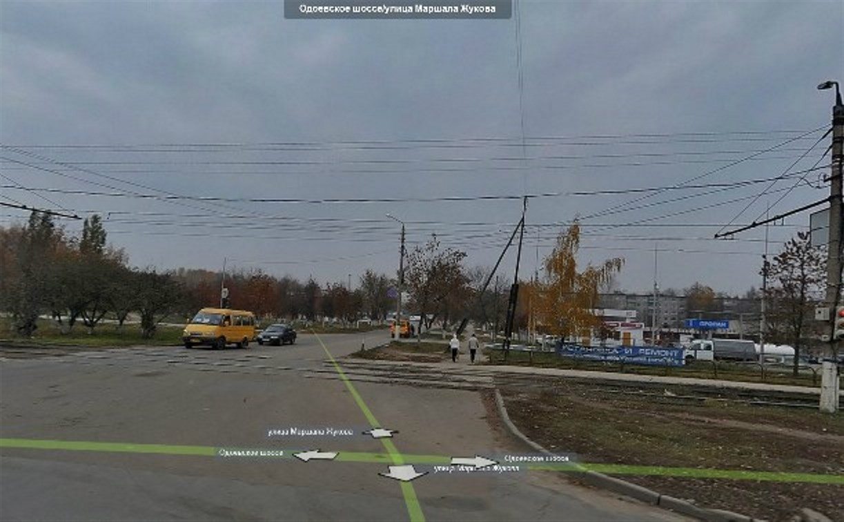 На Одоевском шоссе «МАЗ» повредил линии электропередач