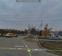 На Одоевском шоссе «МАЗ» повредил линии электропередач