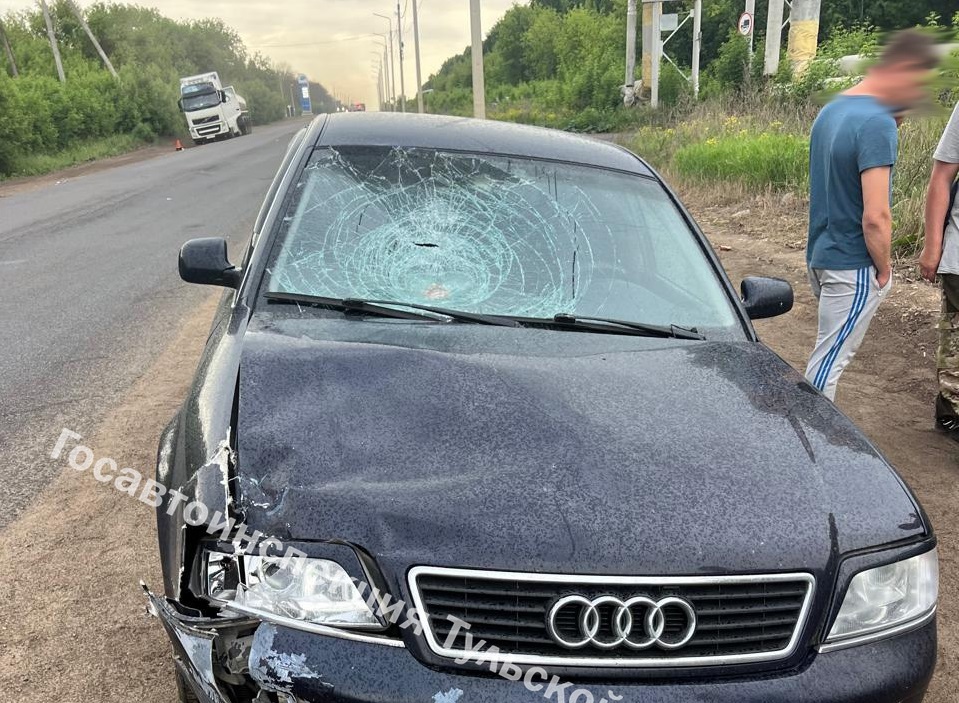 В Ефремове водитель Audi снес 12-летнего мальчика на мопеде