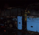 Вечером 13 января в Туле сгорел автобус