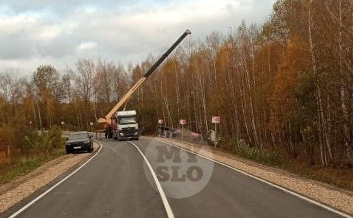 Из-за ДТП с грузовиком перекрыта дорога Тула — Белев