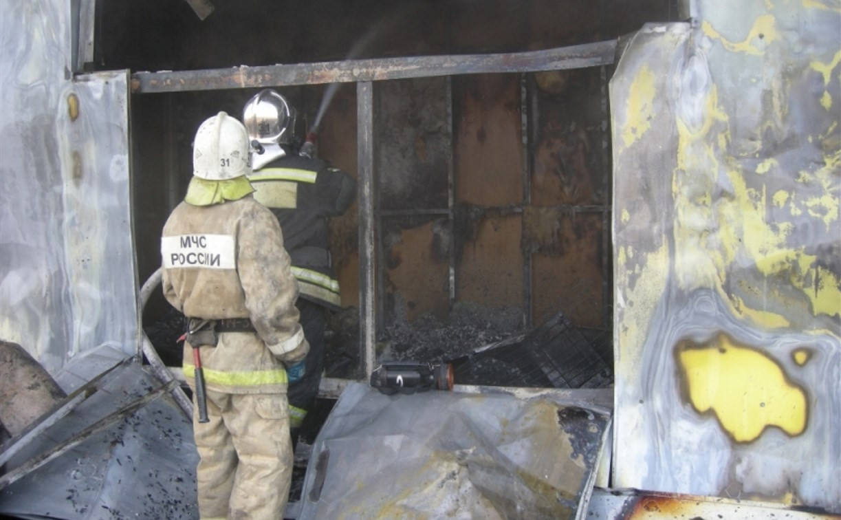 В Щёкинском районе при пожаре в бытовке мужчина отравился угарным газом