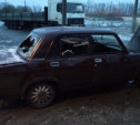 В Новомосковске рано утром сгорел автомобиль