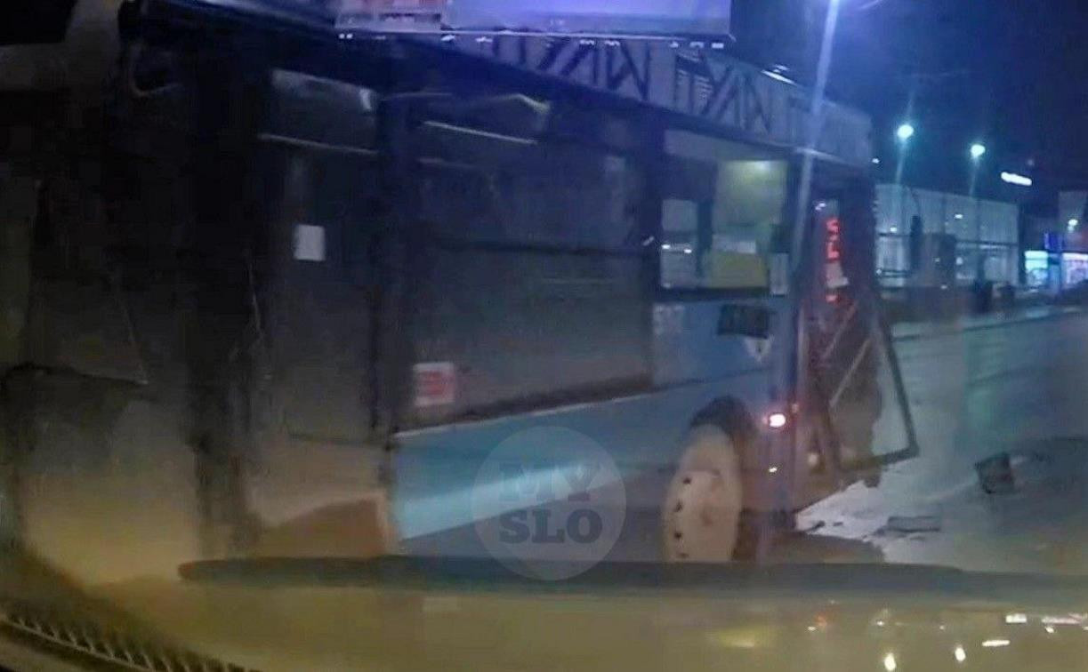 В Заречье пассажирский автобус столкнулся с Audi