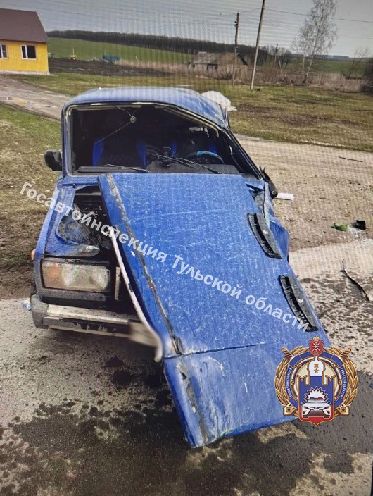 В Ефремове водитель ВАЗа разогнался и улетел в кювет 