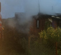 В Алексинском районе утром сгорела дача