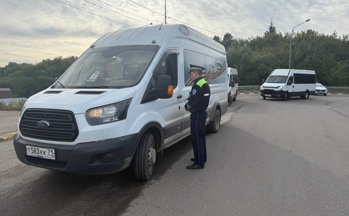 Рейд «Автобус»: в Тульской области гаишники оштрафовали 80 водителей