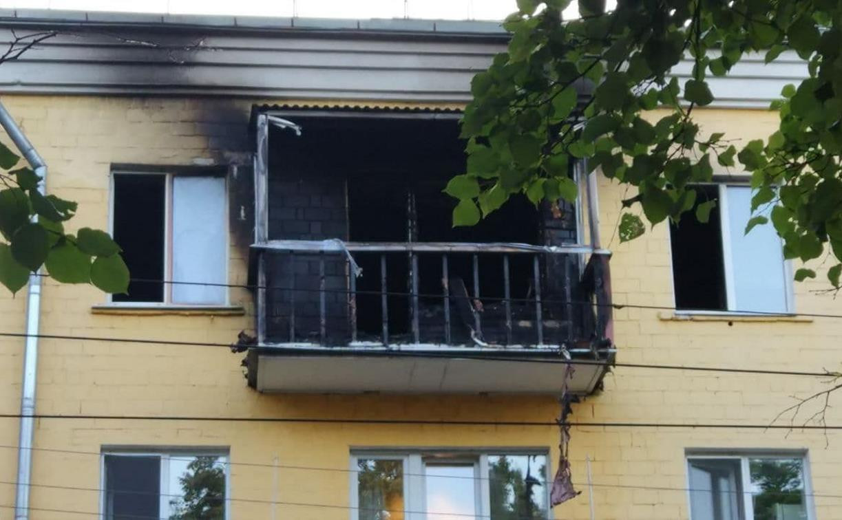 В доме на ул. Циолковского во время пожара спасли человека
