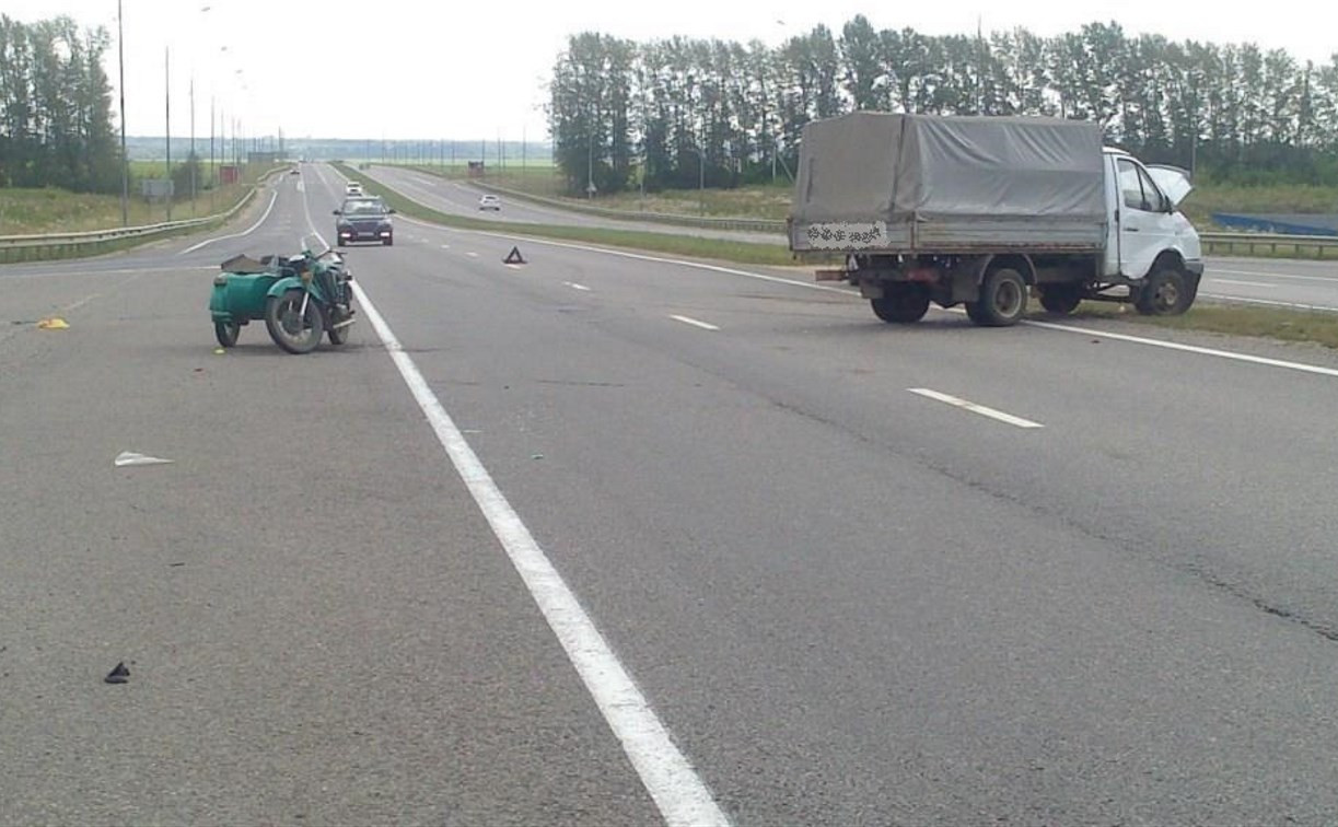 Водитель и два пассажира мотоцикла пострадали в ДТП на автодороге «Тула — Новомосковск»