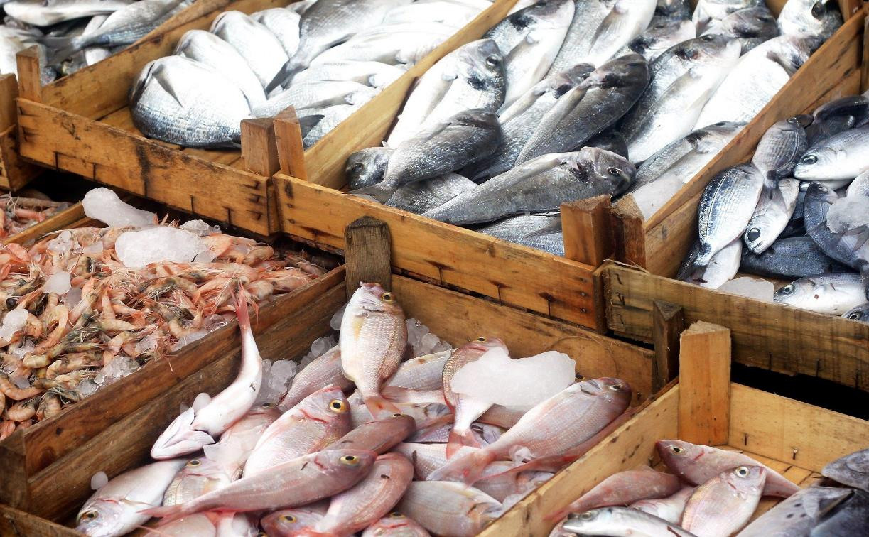 В тульском магазине изъяли полтонны рыбы и морепродуктов неизвестного происхождения