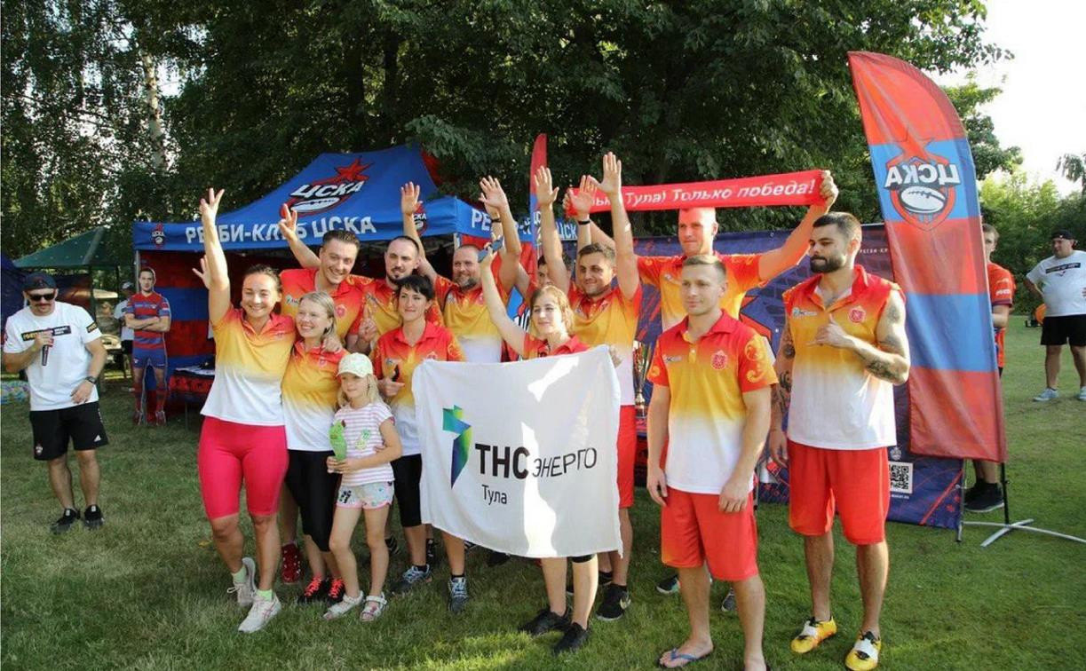 Команда «ТНС энерго Тула» заняла 2 место в борьбе за кубок по тэг-регби среди любителей