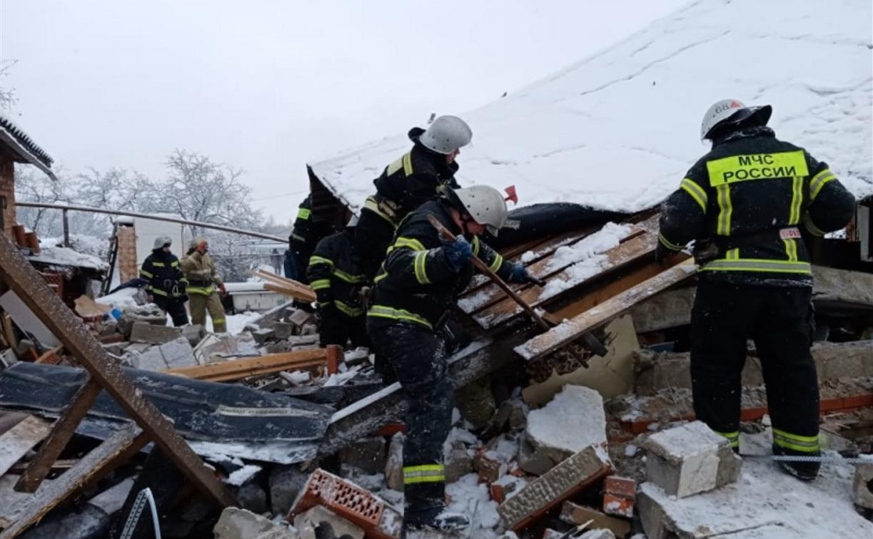 В Богородицке при обрушении жилого дома погиб мужчина