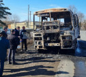 В Барсуках сгорел автобус: прокуратура начала проверку