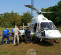 Тулячку доставили в больницу на вертолете