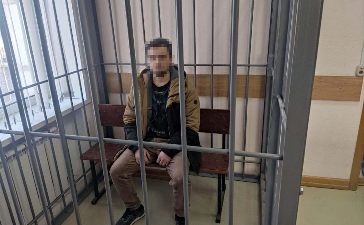 В Туле полицейские задержали вандала, расписавшего кремлевскую стену