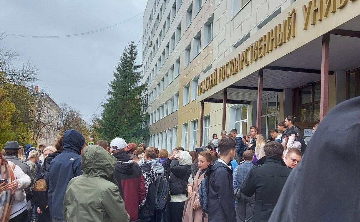 Студентов ТулГУ эвакуировали 