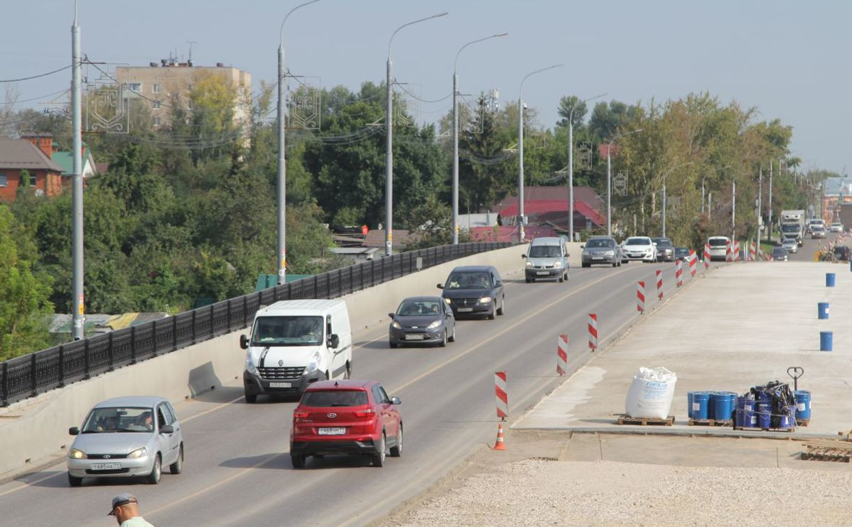 Полностью движение на Московском путепроводе в Туле откроют к середине сентября