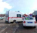 В Туле на улице Кутузова в ДТП попала скорая помощь