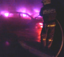 Пожар на ул. Демонстрации начался с автомобиля  «Мерседес»
