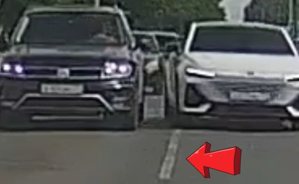 В Туле нетерпеливый водитель Changan нарушил ПДД
